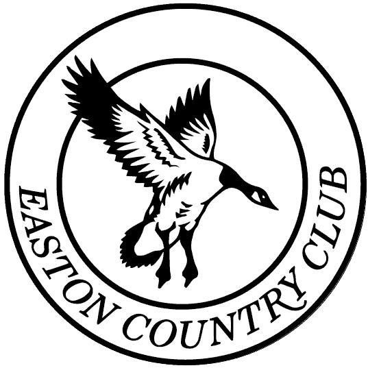 Easton Country Club Logo in Black and White