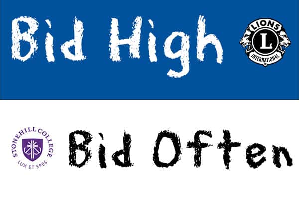 Bid high, bid often.