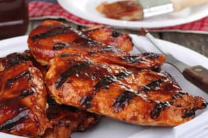 Grilled barbaque chicken.