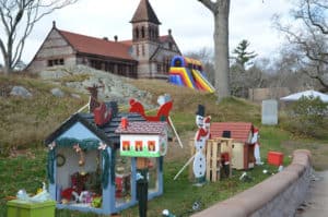 Holiday Festival Houses in Easton at Oakes Ames Memorial Hall.