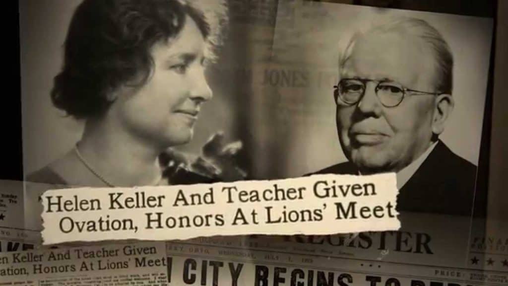 Hellen Keller and Melvin Jones honors at Lion's Meet