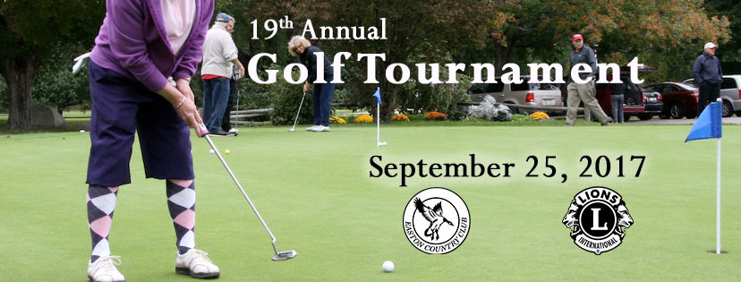 Easton Lions Club 19th annual Golf Tournament September 25, 2017