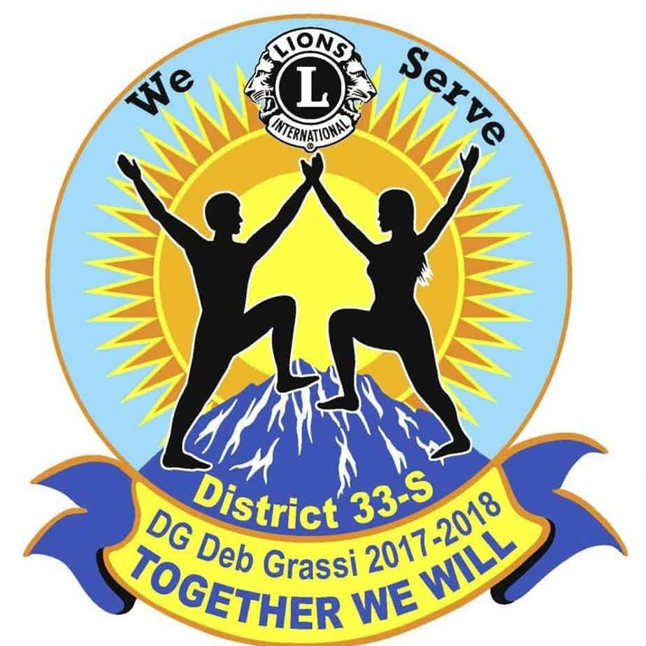 District 33-S Presidents Logo 2017-2018 Deb Grassi-Together we will