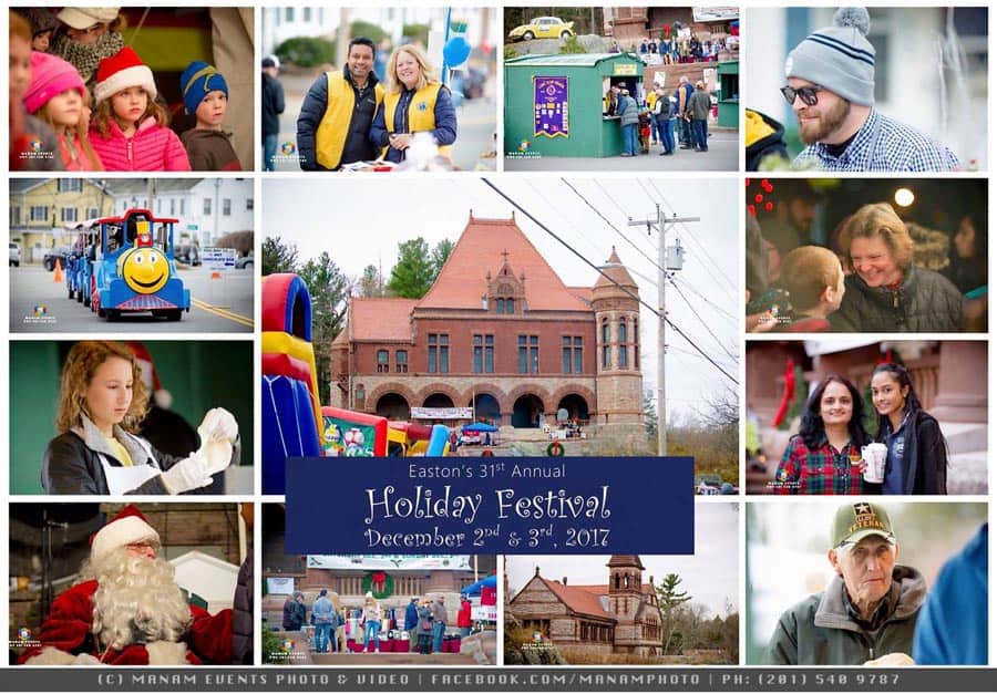 Easton Holiday Festival 2017 Photo montage by Manam Photography