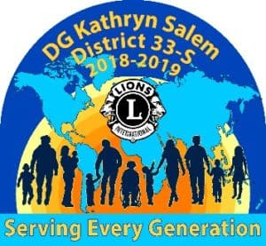 District 33-S Presidents Logo 2018-2019 Kathy Salem