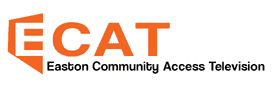 Easton Community Access Television orange logo.