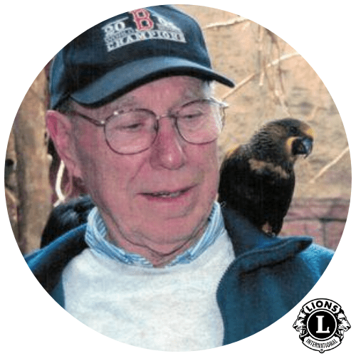 Lion Member Gus Arns with bird Member Photo