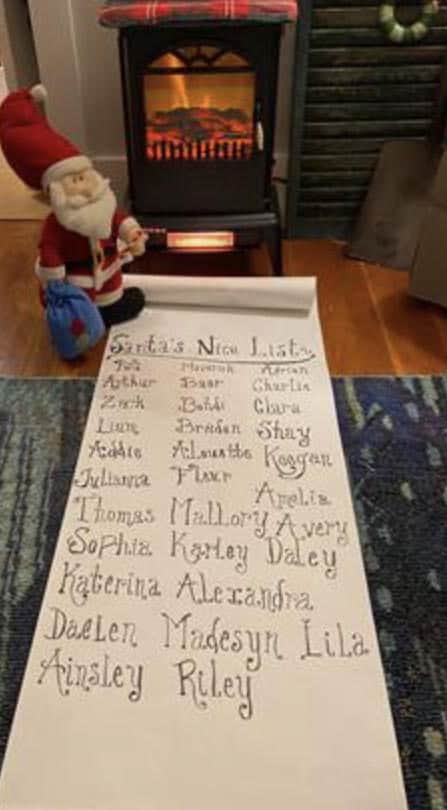 Easton Lions Santa's List 2020