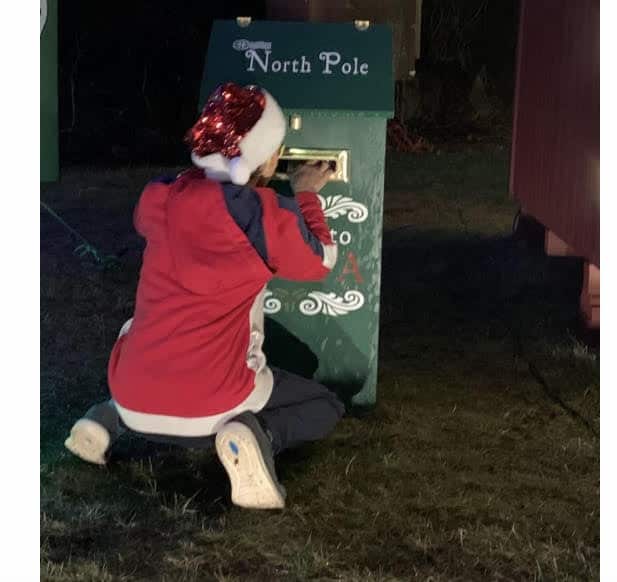 Easton Lions Santa's House North Pole mailbox