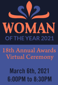 Woman of the year award ticket post