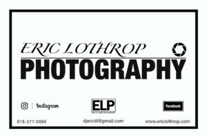 Eric Lothrup Photography logo with contact info and social media icons