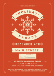Holiday Parade December 4th Main Street