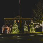 Rockery lights in Easton MA December 2020 photo by Eric Lothrup