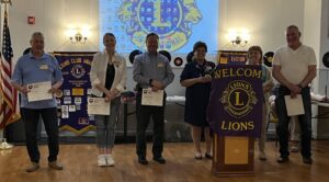 ELLI certificates presented to Easton Lions April 2022