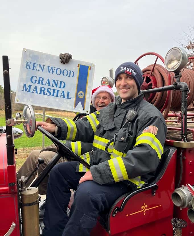 Easton Fire Department with Parade Marshal Ken Wood