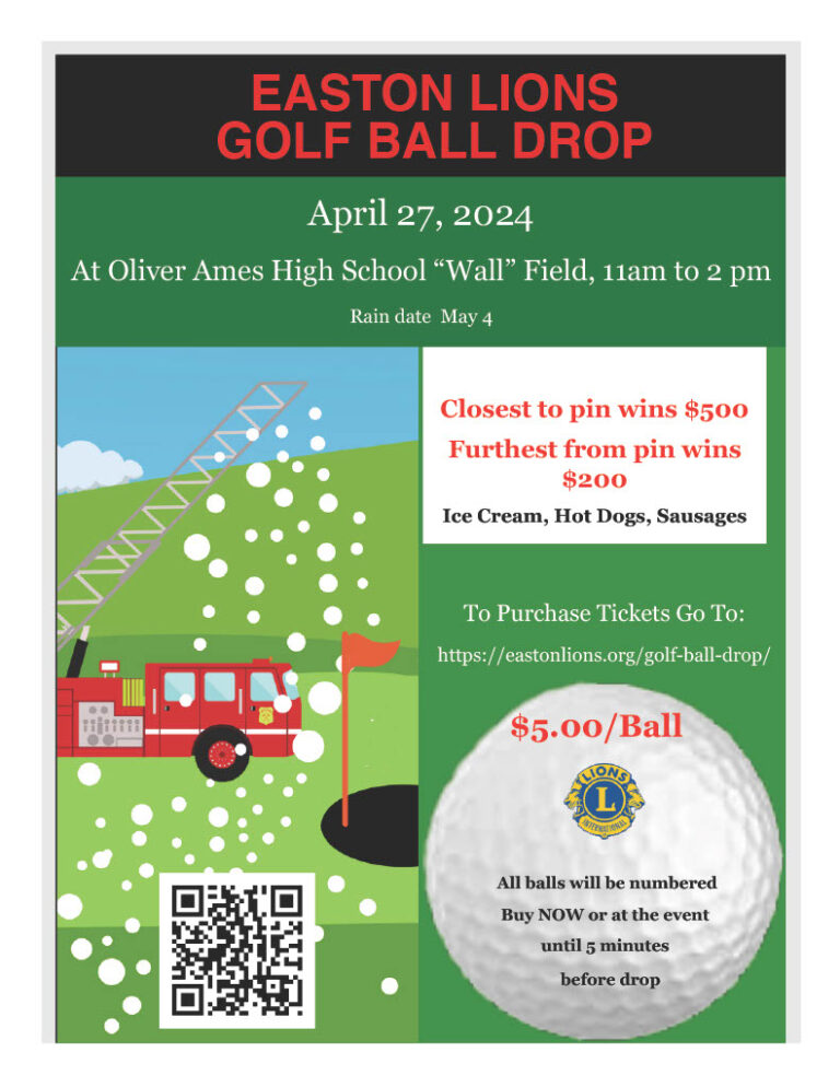 2024 Golf Ball Drop Easton Lions Club
