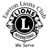 Easton Lions Club, We Serve black and white